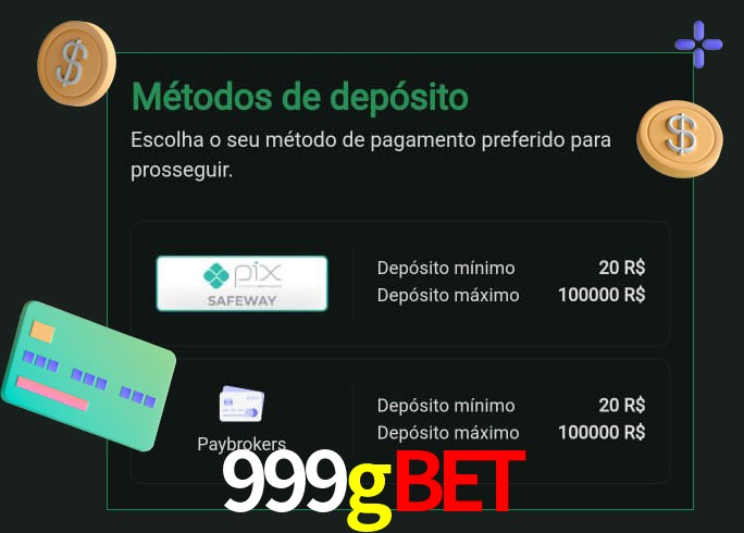 O cassino 999gbet oferece uma grande variedade de métodos de pagamento